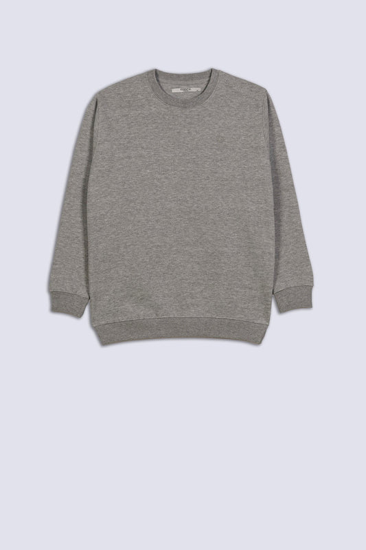 Grey Men's Fleece Sweatshirt